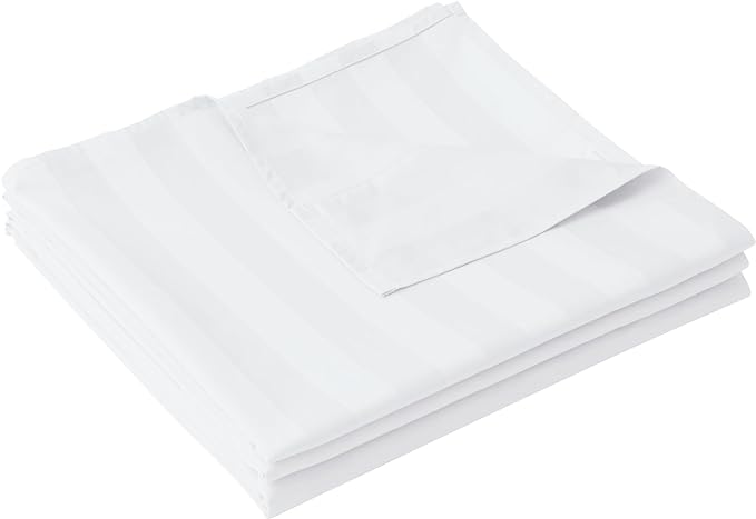 Cotton Twin Flat Sheet Only, 600 Thread Count 100% Egyptian Cotton Top Sheet by ZaizaiHome