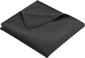 King Flat Sheet Only， 108x102Inch Black by Hotella