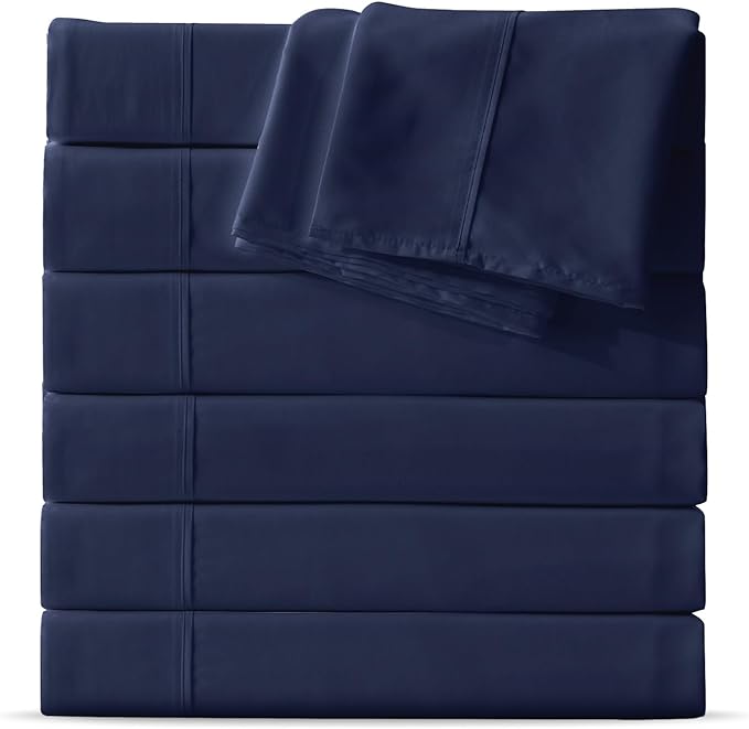 Maple&Stone King Flat Sheet 6 Pack, Premium Soft & Breathable, Brushed by MapleStone