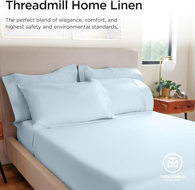 Threadmill Luxury 800 Thread Count Full Size 100% Cotton Sheets - Image 8