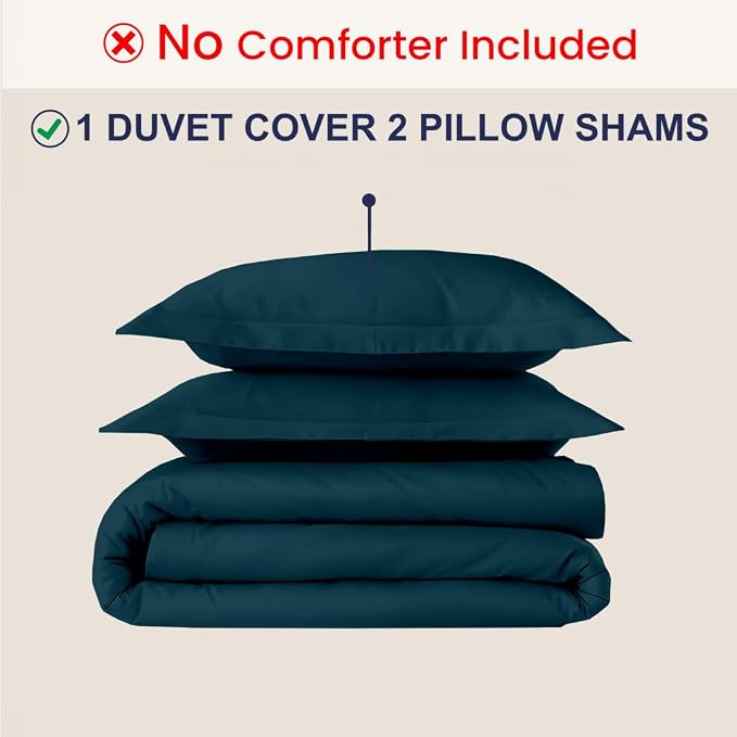 Kotton Culture 3 Pc Duvet Cover Queen Size/Full Size Set-100% Egyptian Cotton - Image 2