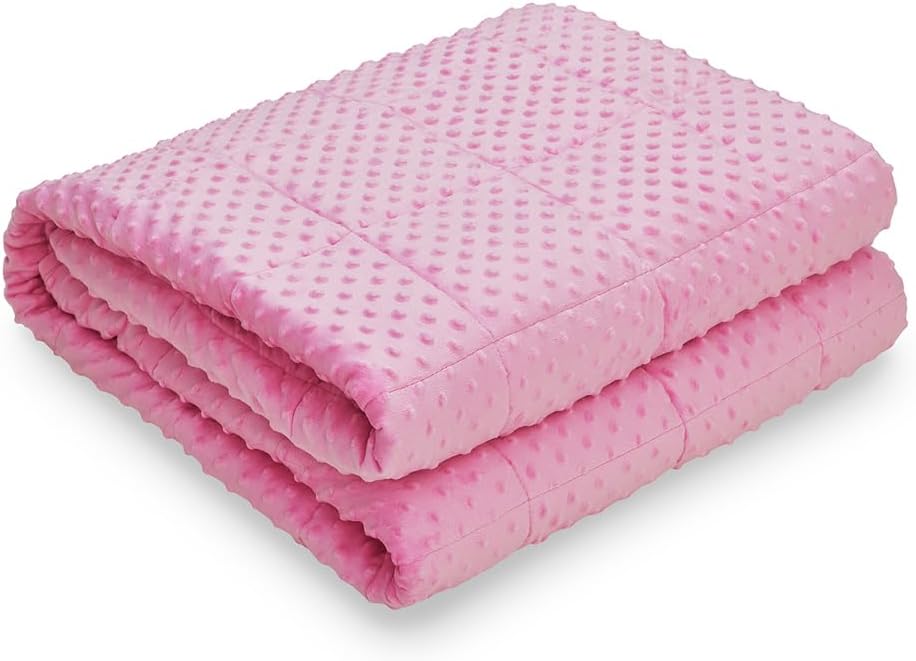 TONGDADA Minky Weighted Blanket | 40''x60'', 10lbs | Cozy and Soft Minky - Image 3
