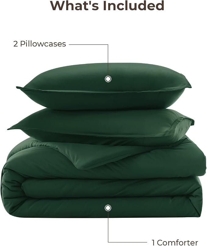 Litanika Oversized King Comforters Emerald Green Super King Size, 3 Pieces - Image 7