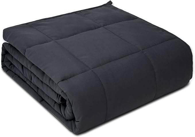 Weighted Blanket 12lbs Twin Size Dark Grey 48"x72"for Adults Heavy Blanket are by PRETTY+NIGHT