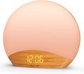 REACHER Wood Grain Sunrise Alarm Clock and Sound Machine Nightlight, Digital by Reacher