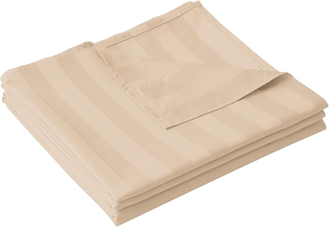 Cotton Twin Flat Sheet Only, 600 Thread Count 100% Egyptian Cotton Top Sheet by ZaizaiHome