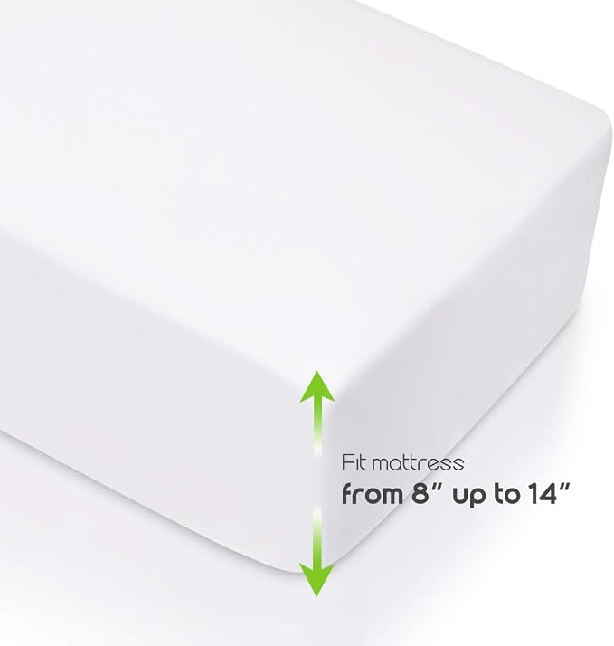 Fitted Sheet- COSMOPLUS King Fitted Sheet Only（No Flat Sheet or Pillow Shams） - Image 4