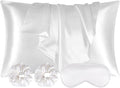 AUAUY 2 Pack Satin Silk Pillowcase, 19.69x31.50inches Silk Pillowcases by AUAUY