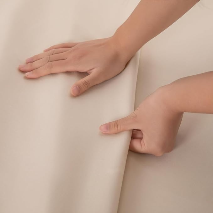 King Flat Sheet Only， 108x102Inch Beige - Image 5