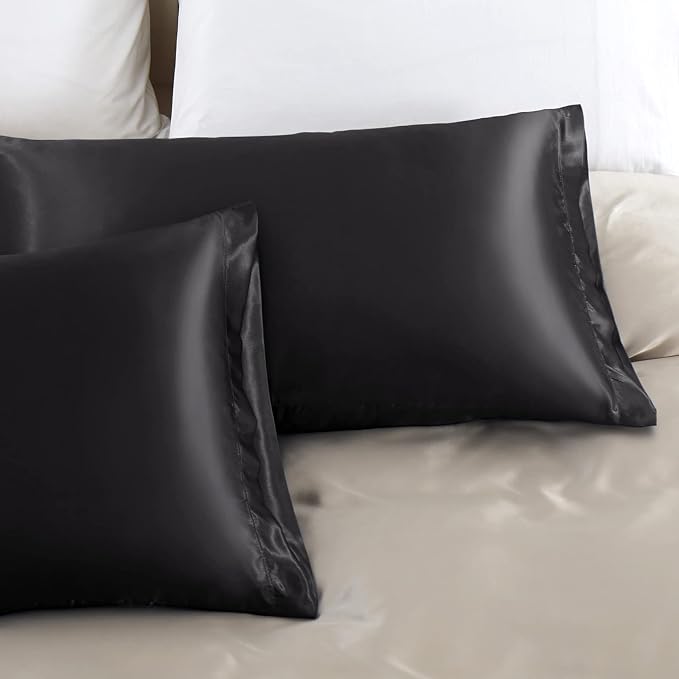 Aormenzy Black Satin Pillowcase - Image 5