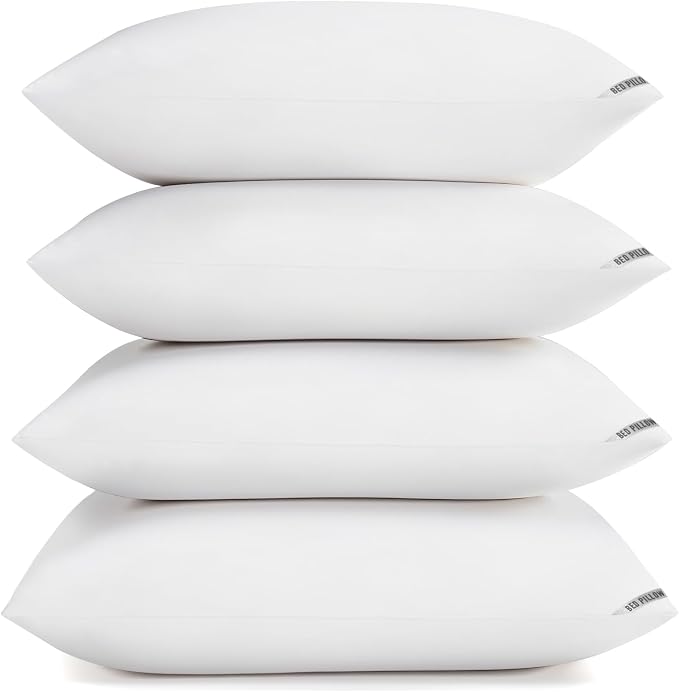 Piwaal Luxury Hotel Pillows for Sleeping 4 Pack, Bed Pillows Queen Size Set of 4 by Home