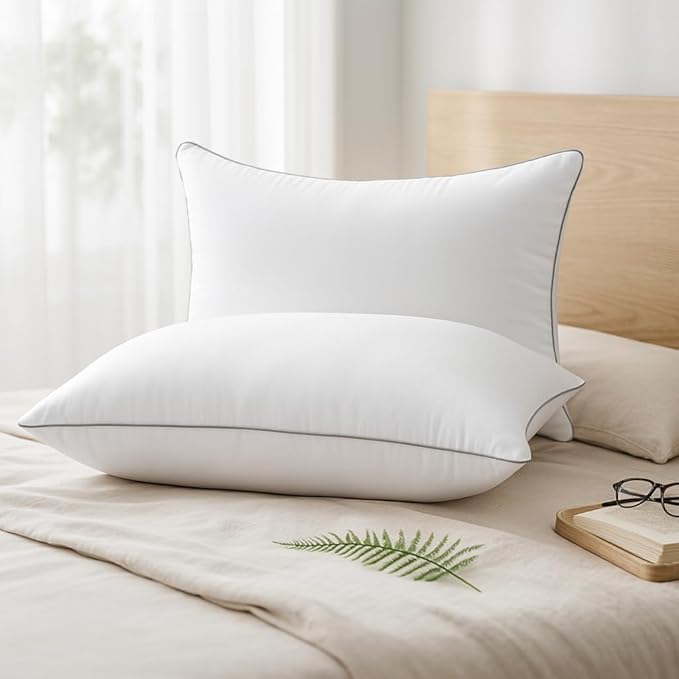 HUXMEYSON King Size Pillows Set of 4, Luxury Hotel Bed Pillows Set - Image 2