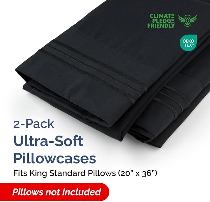 King Standard Pillow Cases Set of 2 - Image 2