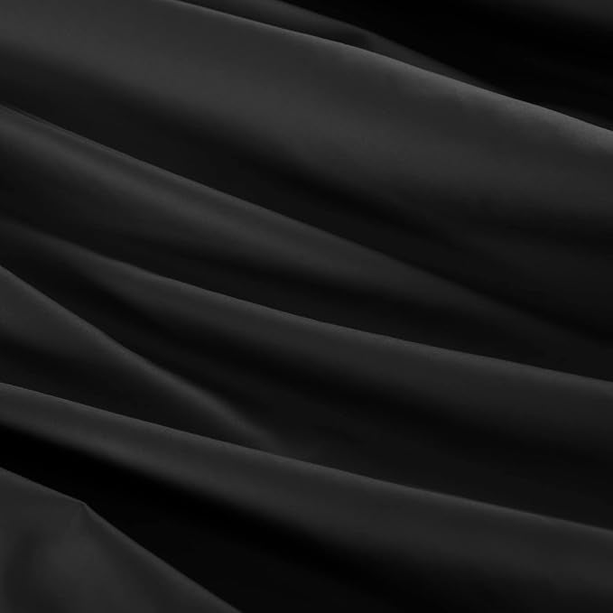 100% Egyptian Cotton Fitted Sheet Black, 600 Thread Count, 8-16" Deep Pocket - Image 9