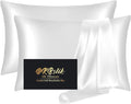 Silk Pillowcase 2 Pack, Natural Mulberry Silk Pillow Cases, Anti Acne Silk by HOME