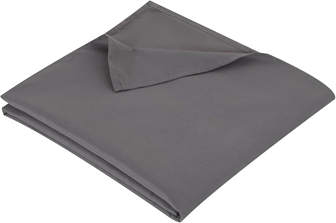 Twin Flat Sheet Only，66x96Inch Dark Gray by Hotella