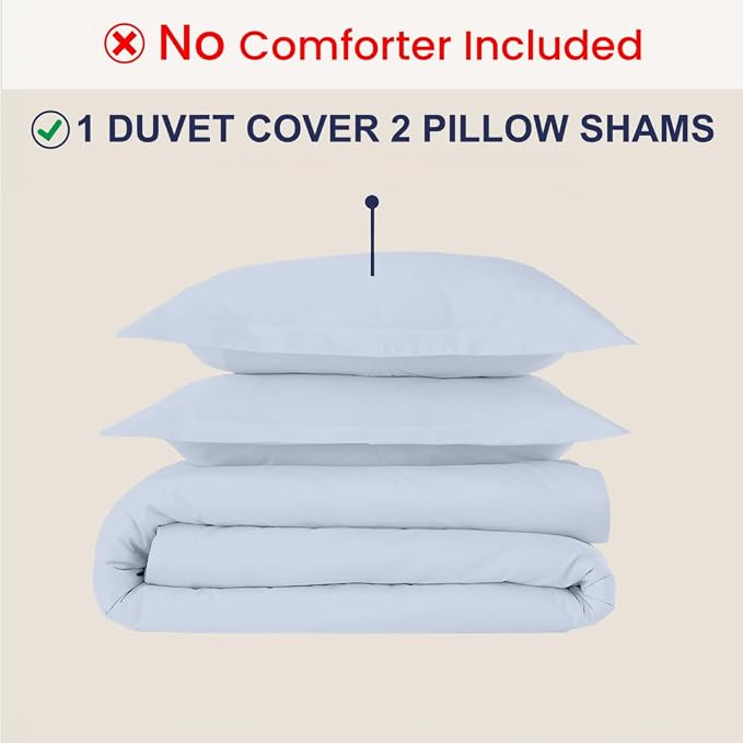 Kotton Culture 3 Pc California King Duvet Cover Set-100% Egyptian Cotton 600 - Image 2