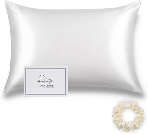 ALASKA BEAR Silk Pillowcase Envelope Closure, 22 Momme 100 Percent Long Overlap by ALASKABEAR