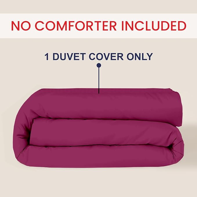Kotton Culture 1 Pc Duvet Cover King Size-100% Egyptian Cotton 600 Thread Count - Image 2