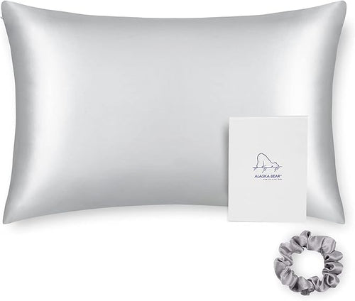 ALASKA BEAR 100% Pure Mulberry Silk Pillowcase by ALASKABEAR