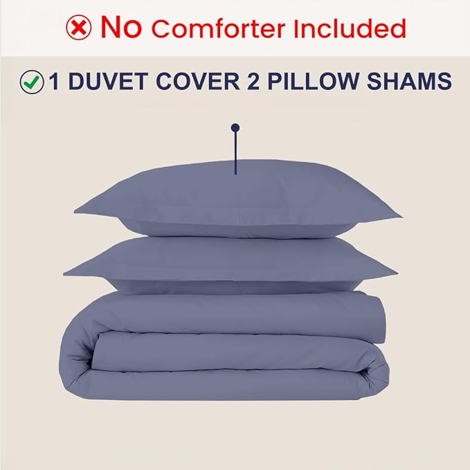 Kotton Culture 3 Pc Duvet Cover Queen Size/Full Size Set-100% Egyptian Cotton - Image 2