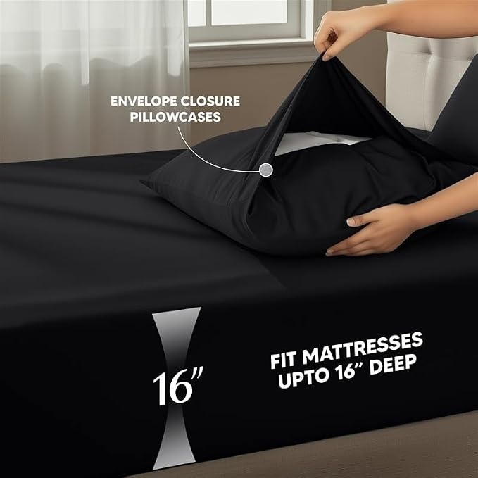 Utopia Bedding California King Size Sheet Set – 4 Piece Bed Sheets, Soft and - Image 4