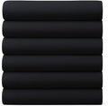 GOLD TEXTILES King Flat Sheet 6 Pack – Brushed Microfiber Top Sheets by GOLDTEXTILES