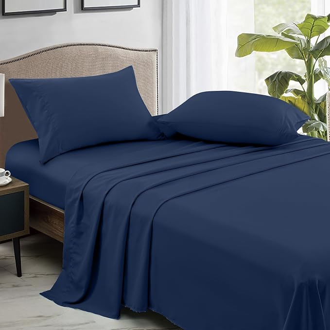 FreshCulture Twin Flat Sheets Only, Soft Microfiber Bedding Sheets - Image 3