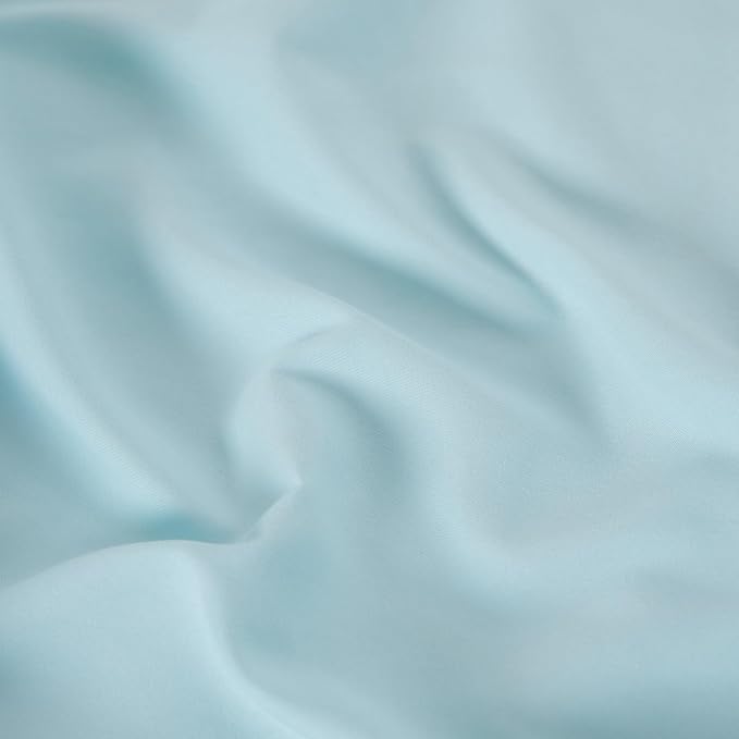 King Flat Sheet Only， 108x102Inch Light Blue - Image 6