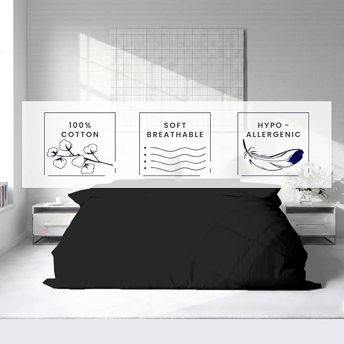 Kotton Culture 3 Pc Twin XL/Twin Duvet Cover Set-100% Egyptian Cotton 600 - Image 5