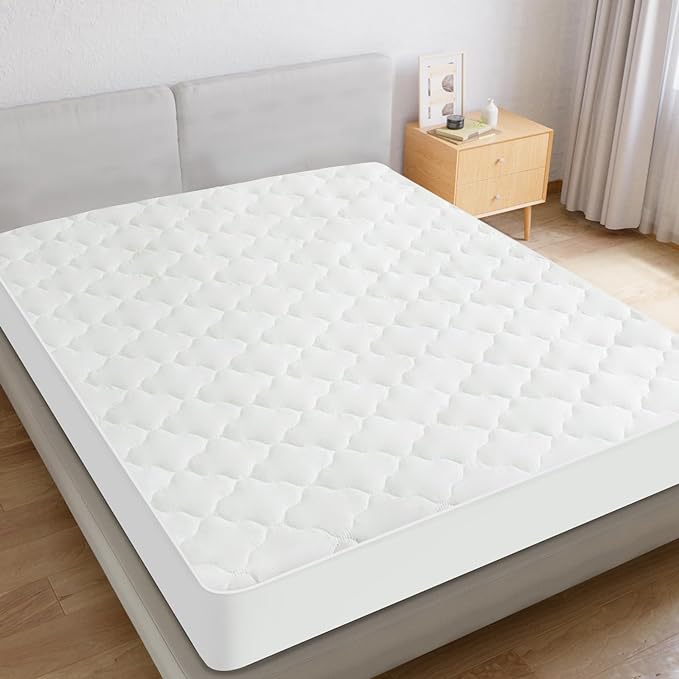 Queen Mattress Pad, Queen Mattress Protector Waterproof Quilted, Mattresses - Image 6