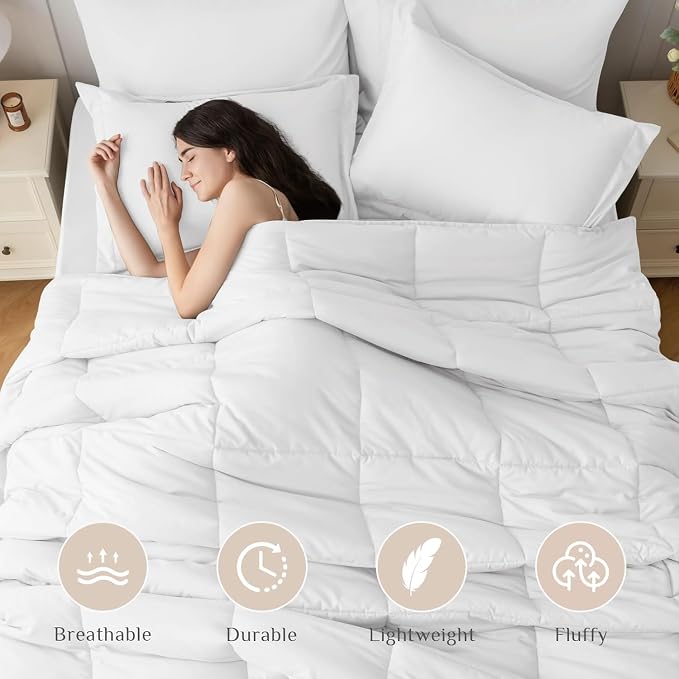 JOLLYVOGUE Full Comforter Set, Ultra-Soft Bed in a Bag Full Size 7 Pieces - Image 2