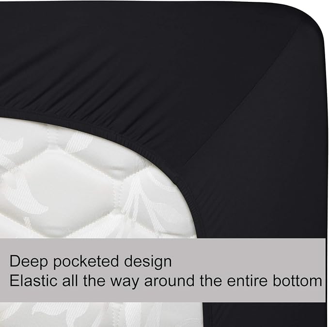 Soft Stretch Twin Fitted Sheet Only - Image 5