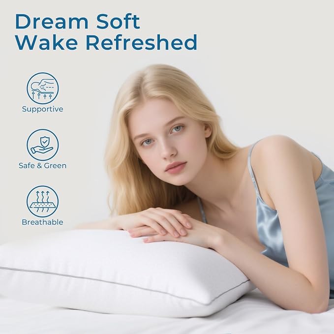 Sasttie King Size Pillows Set of 4, Bed Pillows - Image 5
