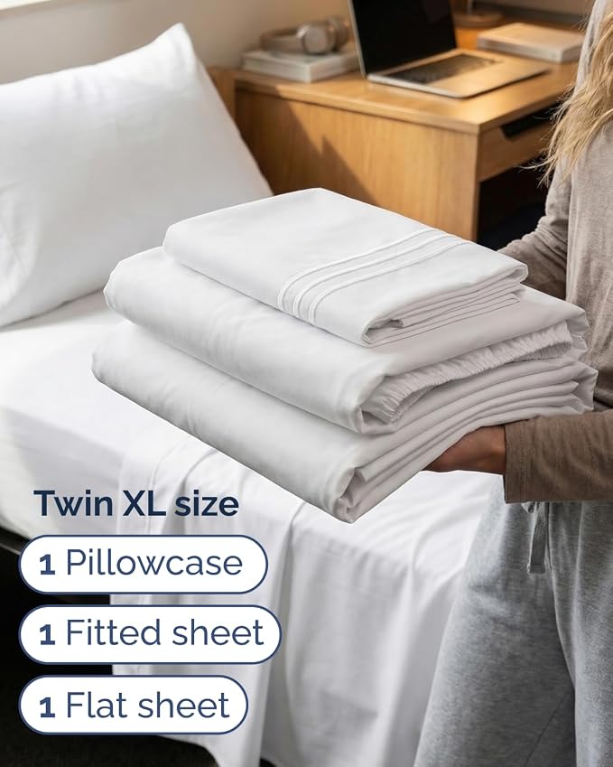 Twin XL Size 3 Piece Sheet Set - Image 3