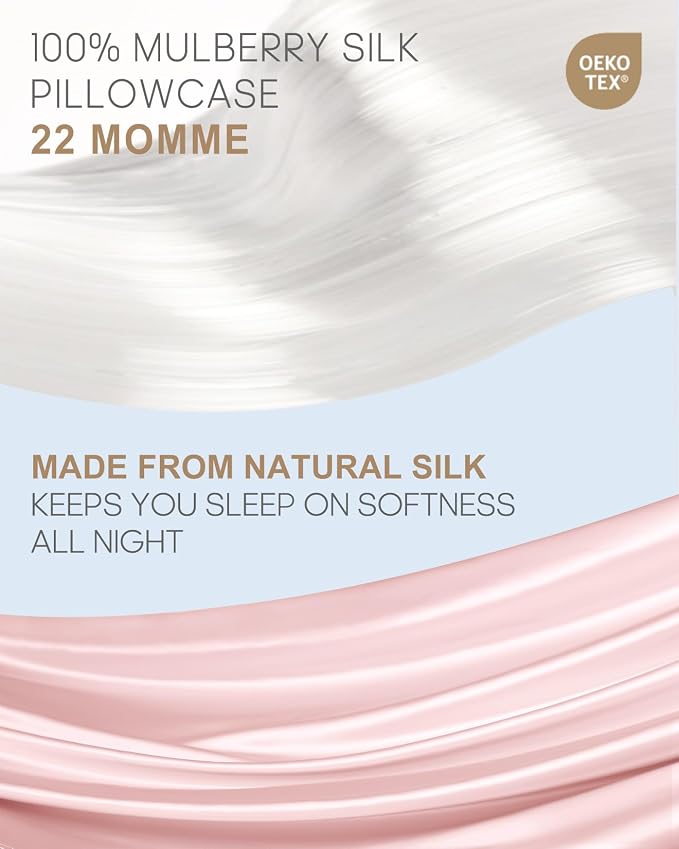 THXSILK Silk Pillowcase for Hair and Skin, 22 Momme 100% Mulberry Silk Grade - Image 2