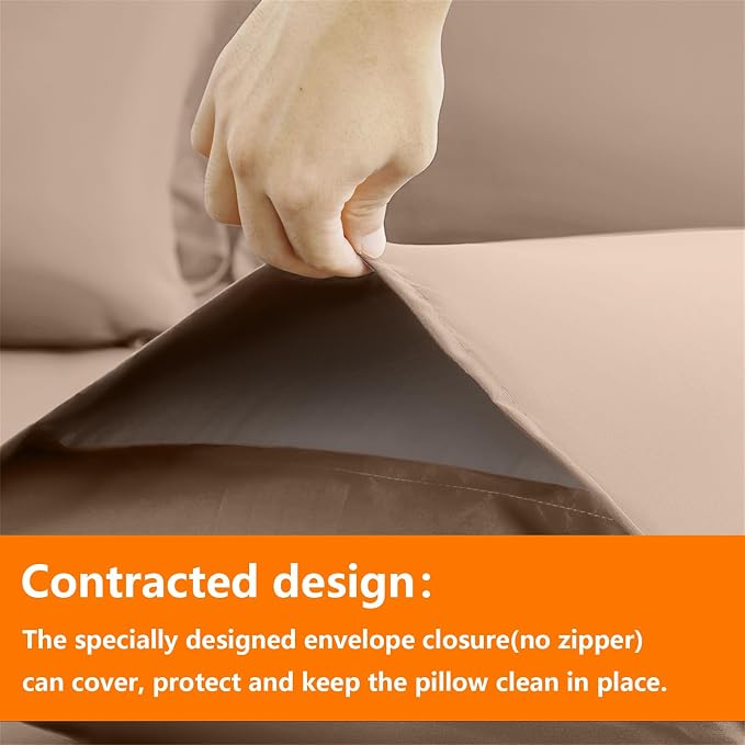 TAIMIT Beige Twin Size Comforter Set - Image 4