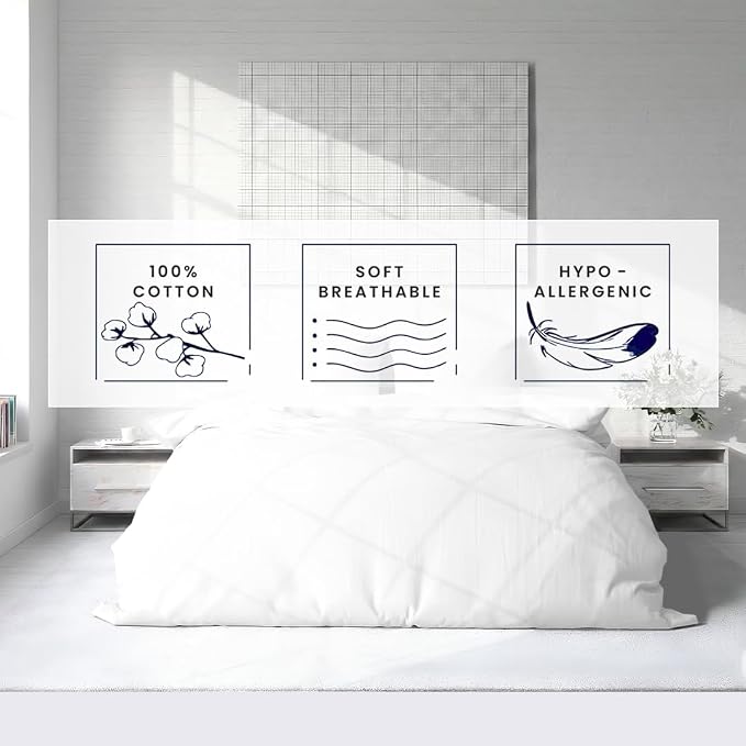 Kotton Culture 1 Pc 120" x 98" Duvet Cover Oversized King 100% Egyptian Cotton - Image 6