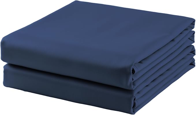 2-Pack Cotton Cal King Flat Sheet Only, 600 Thread Count 100% Egyptian Cotton by ZaizaiHome