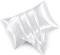 Satin Pillowcases with Zipper （20x36）, King Size Pillowcases Set of 2 by HommxJF