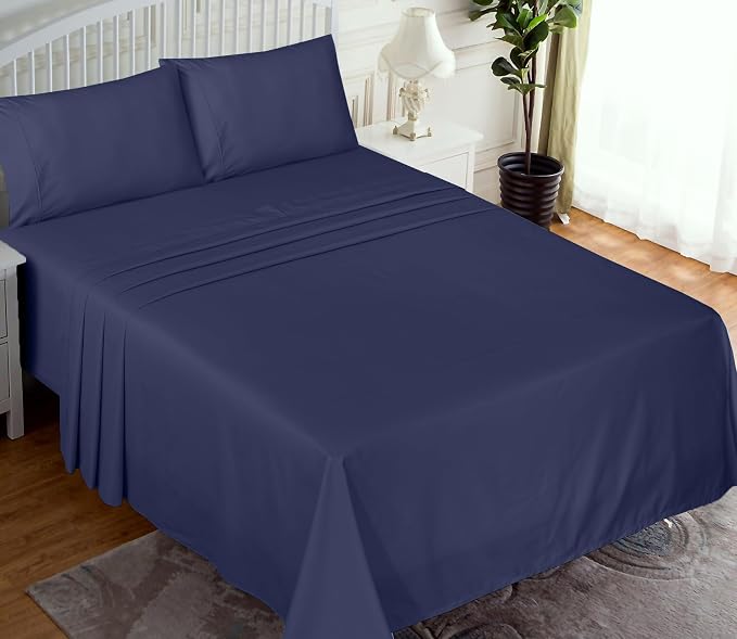 RUVANTI 100% Cotton Sheets – Twin XL Size Percale Bedding, Cooling & Breathable - Image 2