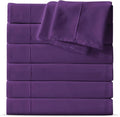 Maple&Stone Queen Flat Sheet 6 Pack, Premium Soft & Breathable, Brushed by MapleStone