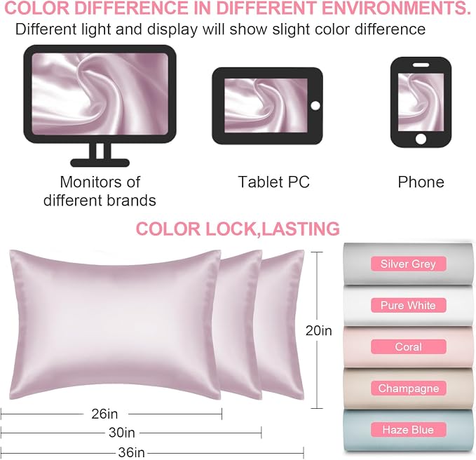 Silk Pillow Cases Standard Size - Image 7