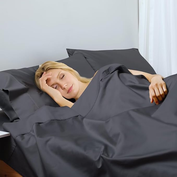 2-Pack Cotton Cal King Flat Sheet Only, 600 Thread Count 100% Egyptian Cotton - Image 6