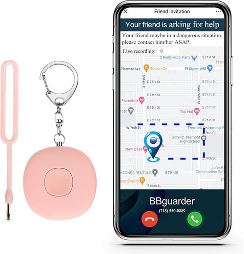 5-in-1 Smart Personal Alarms for Women, 130dB Sound, Notify Emergency Contacts by ZNYSMART