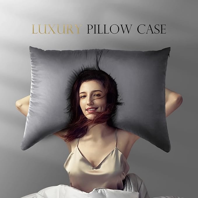Cooling Crescent Side Sleeper Pillow Cases King Size Set of 2 - Image 6