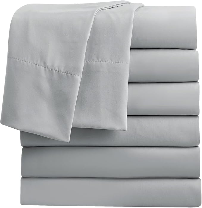 FreshCulture King Flat Sheets Only, Soft Microfiber Bedding Sheets by FreshCulture
