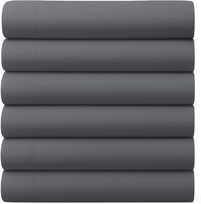 GOLD TEXTILES Twin Flat Sheet 12 Pack – Brushed Microfiber Top Sheets by GOLDTEXTILES