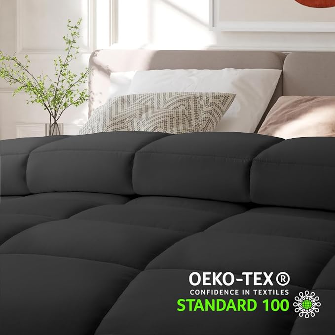 COHOME Premium King Size Comforter, All-Season Quilted Down Alternative Duvet - Image 6
