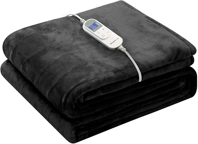 Wapaneus Heated Blanket Electric Blanket 62" x 84" Twin Size by Wapaneus